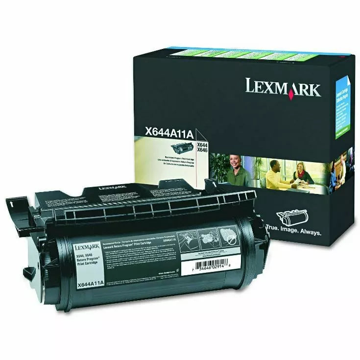 Lexmark X644A11A Black Return-Program Toner Cartridge