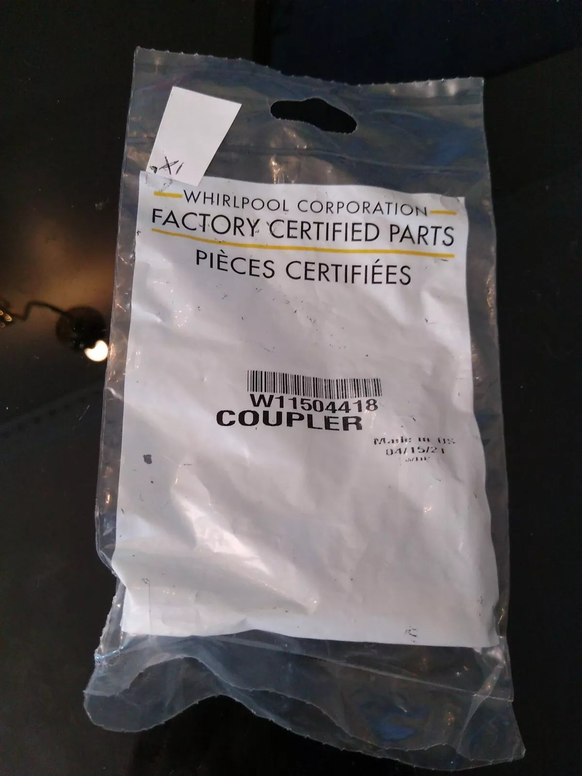 Whirlpool Refrigerator Coupler Part W11504418