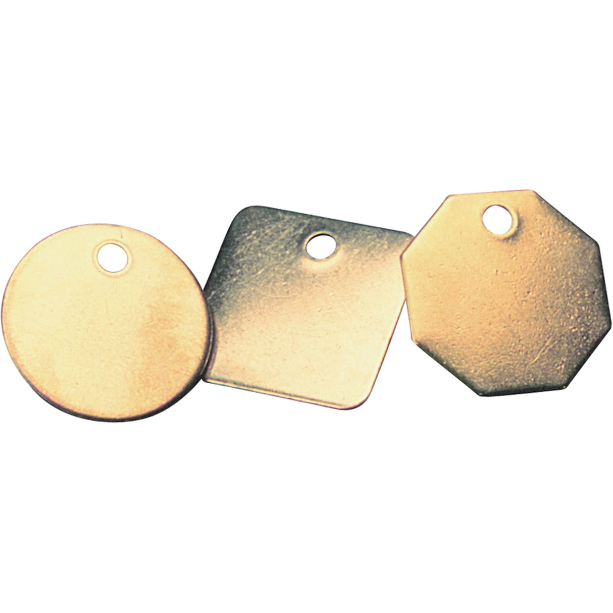 Blank Tags, Brass, 1.25" dia