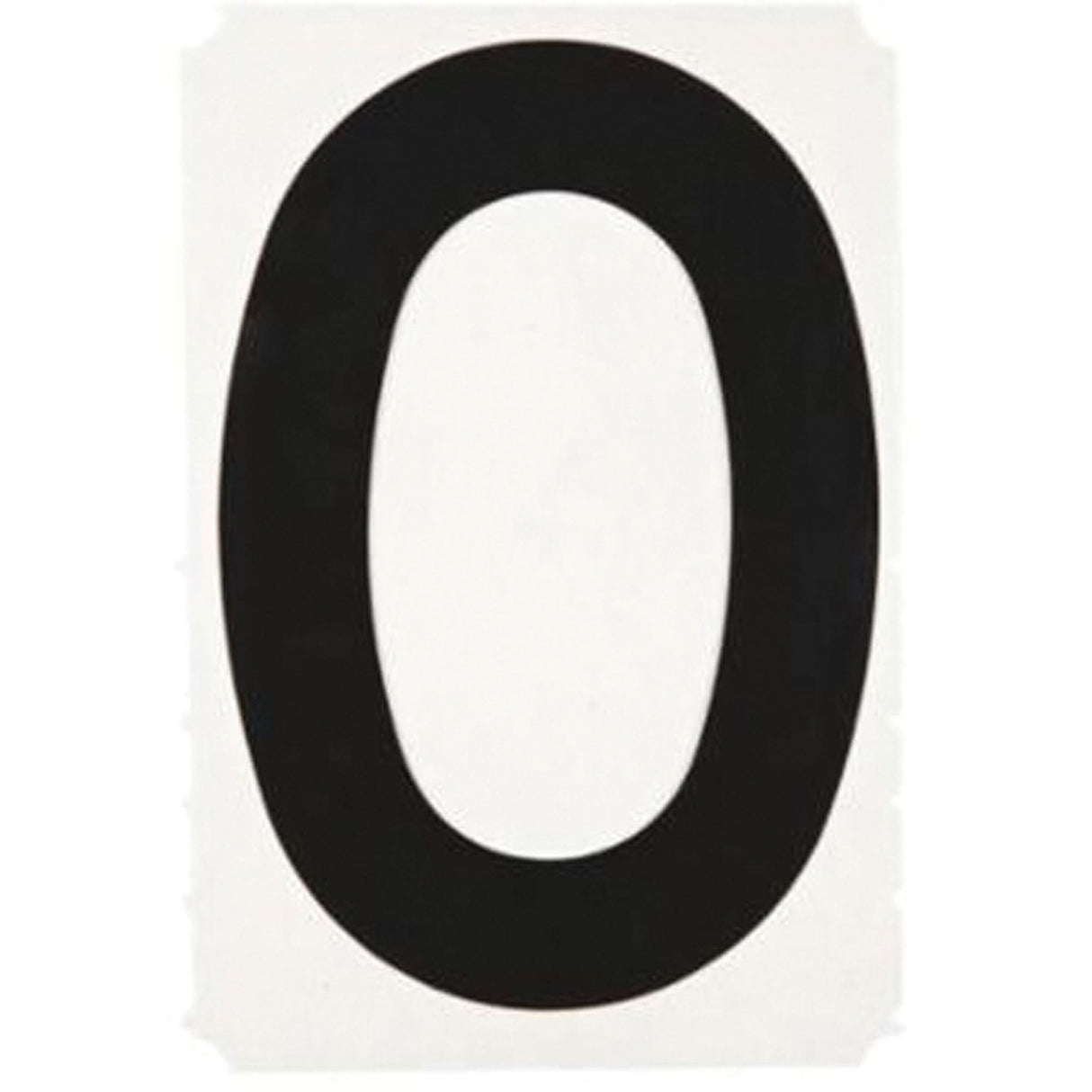 Quick-Align® Individual Gothic Number and Letter Labels, 0, 6" H, Black