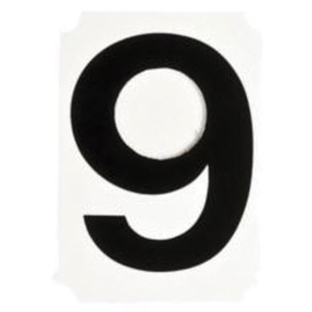 Quick-Align® Individual Number and Letter Labels, 9, 1" H, Black