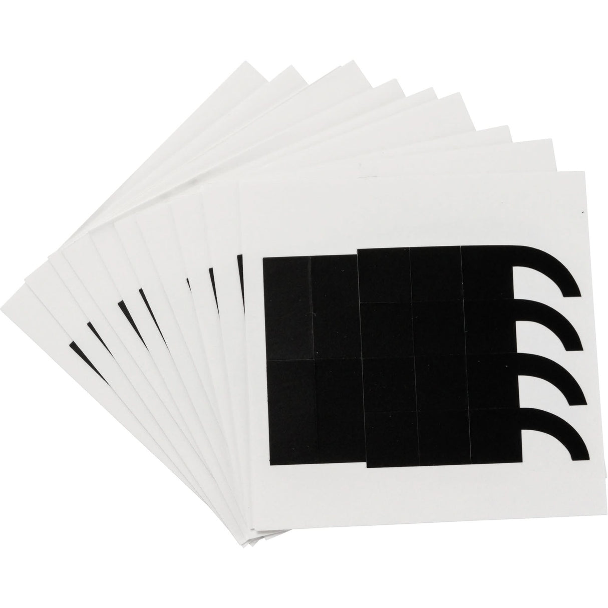 Quick-Align® Individual Number and Letter Labels, Assorted Punctuation, 4" H, Black
