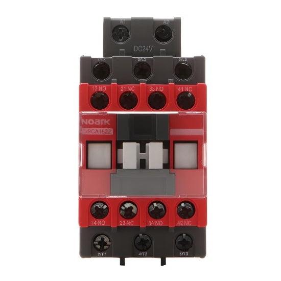 Safety Contactor FVNR 24Vdc 38A 2NO+2NC Ex9CA Series | Ex9CA38D22B
