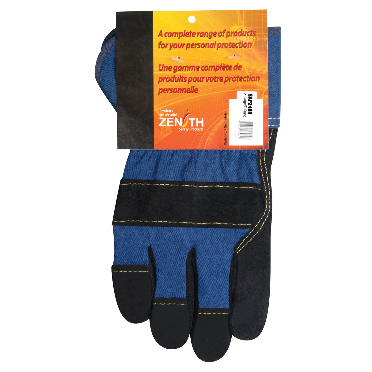 Superior Warmth Winter-Lined Fitters Gloves, X-Large, Split Cowhide Palm, Thinsulate™ Inner Lining