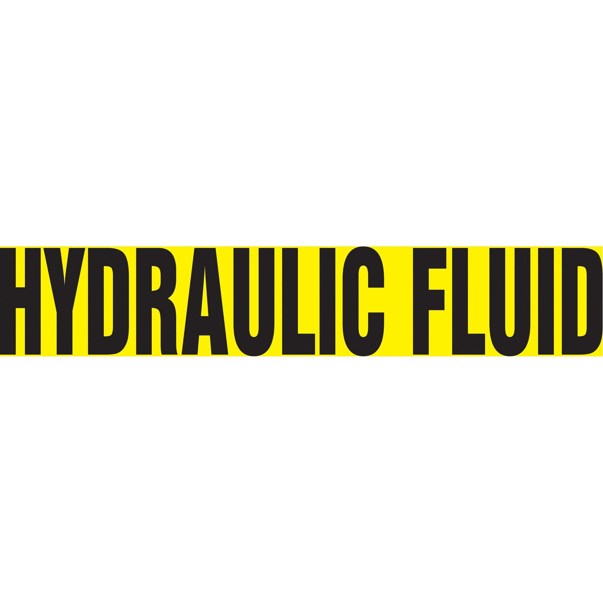 Snap Tite™ "Hydraulic Fluid" Pipe Marker, Snap-On, 9" H x 8" W, Black on Yellow