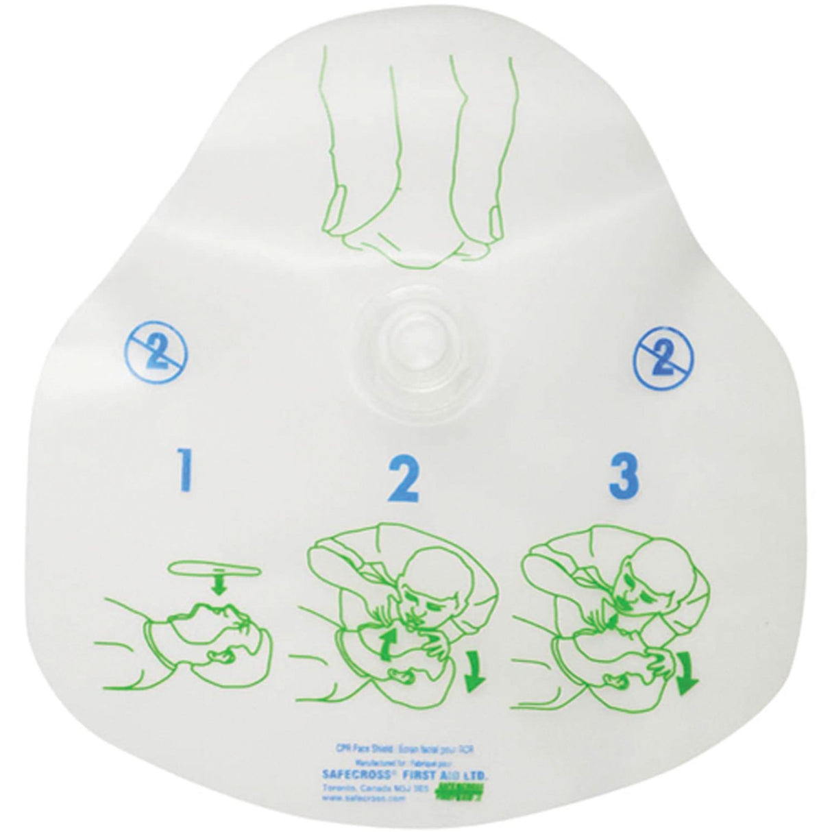 CPR Protective Device, Single Use Faceshield, Class 2