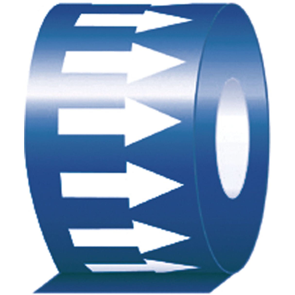 Pipe Marker, 108', White on Blue