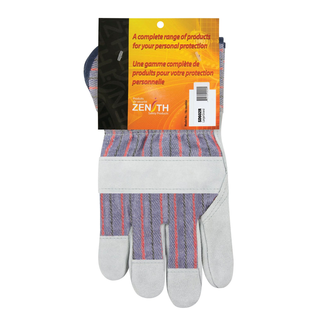 Superior Quality Fitters Gloves, Large, Split Cowhide Palm, Cotton Inner Lining