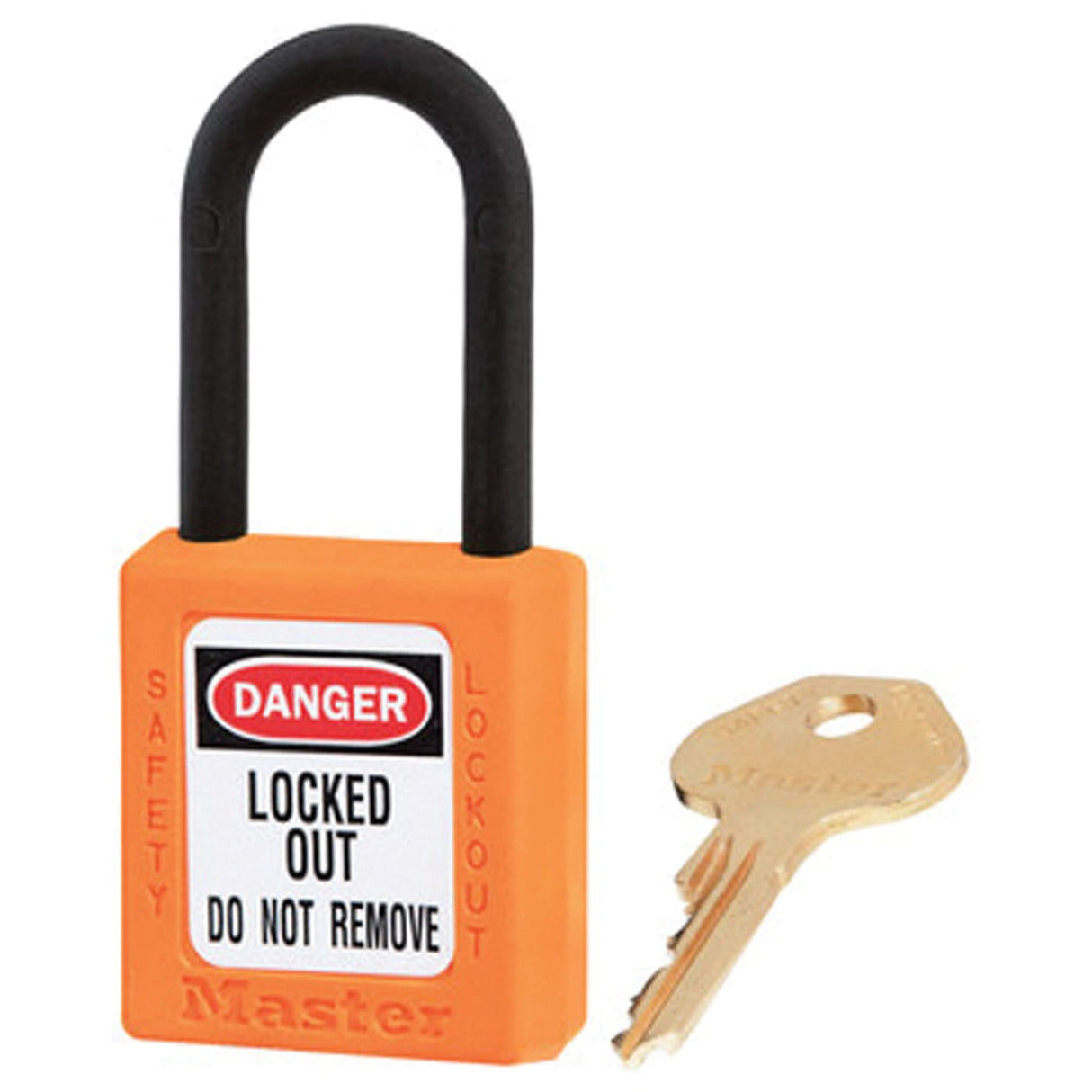 Zenex™ Padlocks - Set of Twelve, Safety Padlock, Keyed Alike, Thermoplastic, 1-1/2" Width