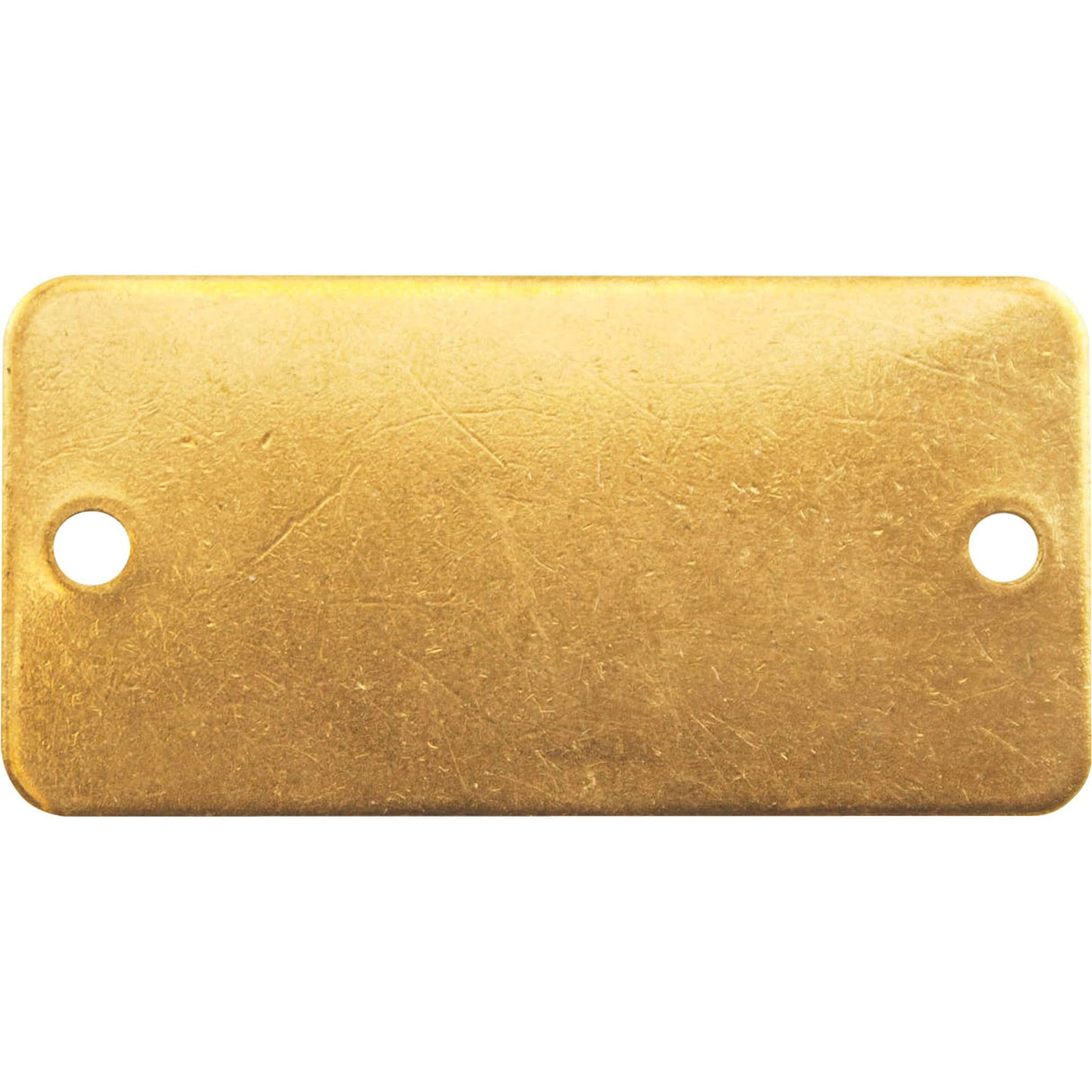 Blank Tags, Brass, 3" W x 1" H