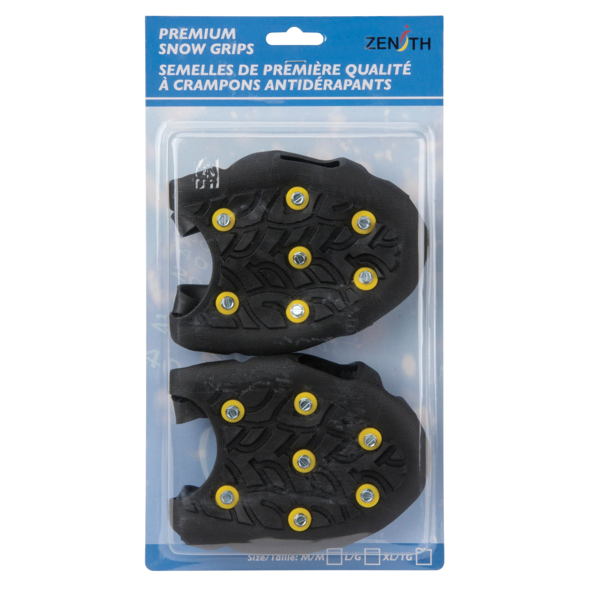 Heavy-Duty Anti-Slip Ice Cleats, Steel, Stud Traction, X-Large