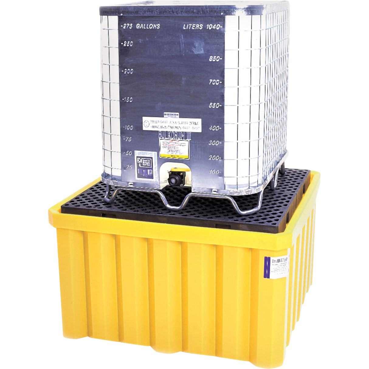 Ultra-IBC Spill Pallet® without Drain, 400 US gal. Spill Capacity, 58.75" x 58.75" x 33"