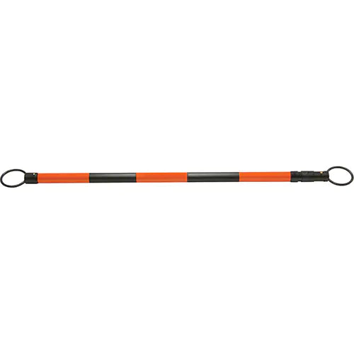Retractable Cone Bar, 7' 5" Extended Length, Black/Orange