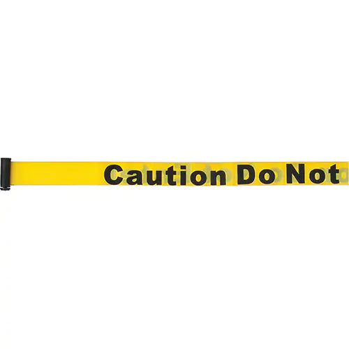 Tape Cassettes for Build-Your-Own Crowd Control Barriers, Caution Do Not Enter, 7', Yellow Tape