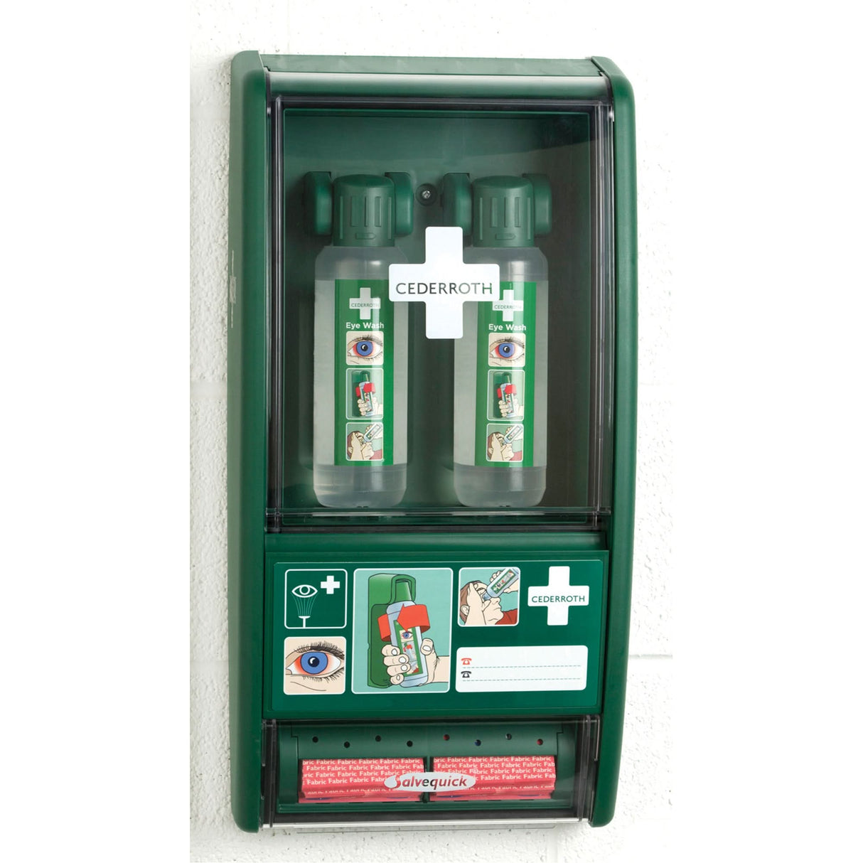 Cederroth Eye Wash/Salvequick® First Aid Kit, Class 1 Medical Device, Station