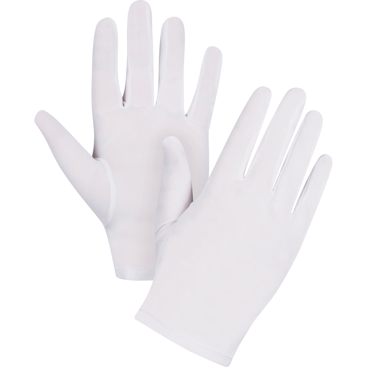 Low-Lint Inspection Gloves, Nylon, Hemmed Cuff, Ladies/X-Small