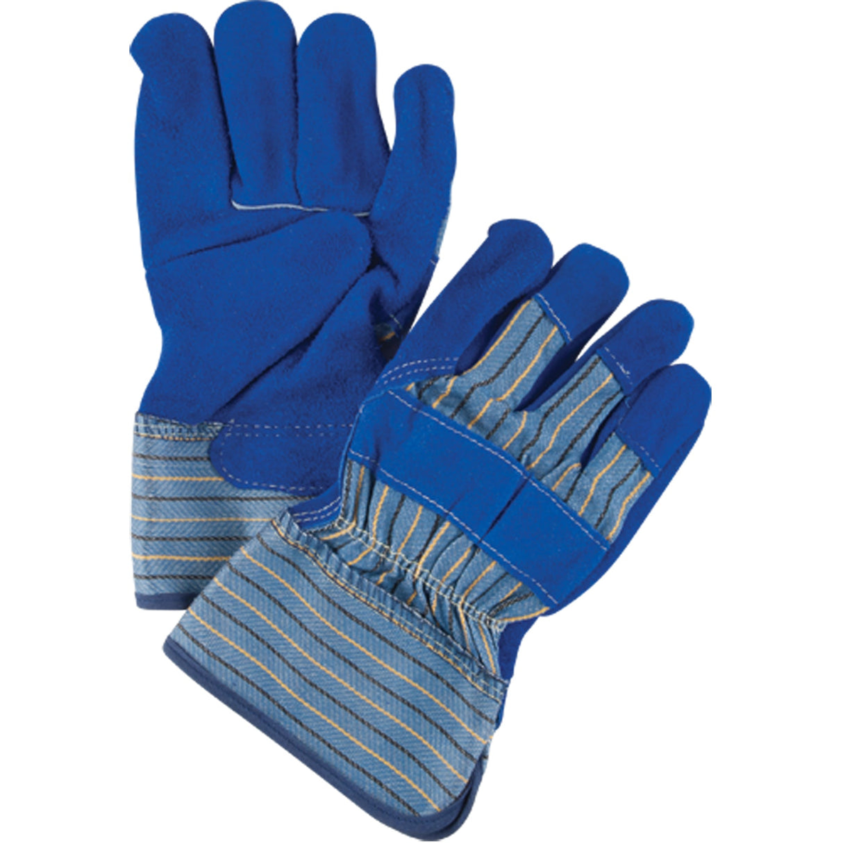 Premium Quality Fitters Gloves with Kevlar® Stitching, Large, Split Cowhide Palm, Cotton Inner Lining