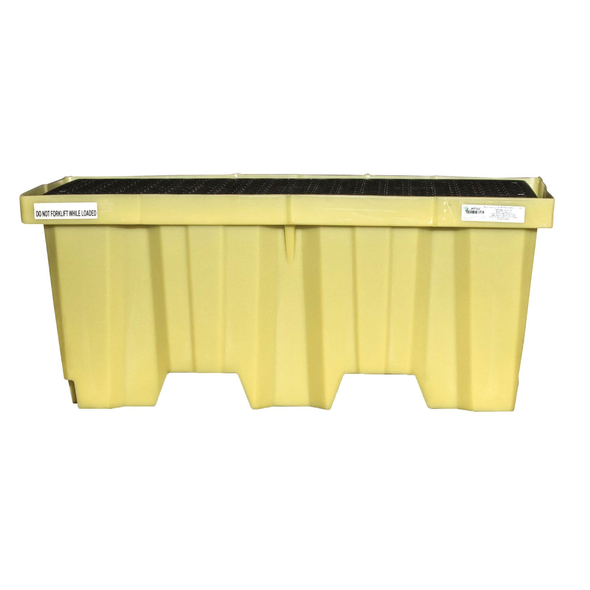 Nestable 2-Drum Poly-Spillpallet™ Without Drain, 66 US gal. Spill Capacity, 51" x 26" x 21"