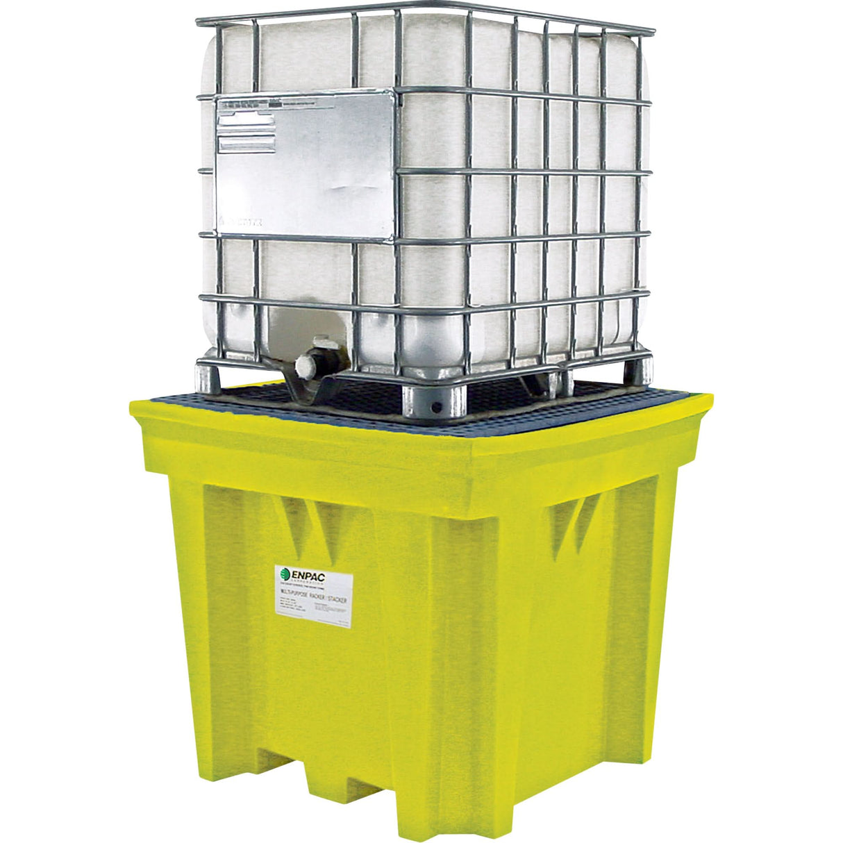 IBC Space-Saver™ With Drain, 275 US gal. Spill Capacity, 57" x 57" x 48"