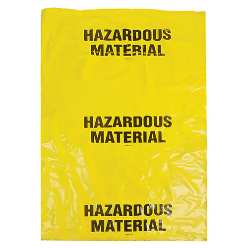 Hazardous Waste Bags, Infectious Waste, 60" L x 36" W, 50 /pkg.