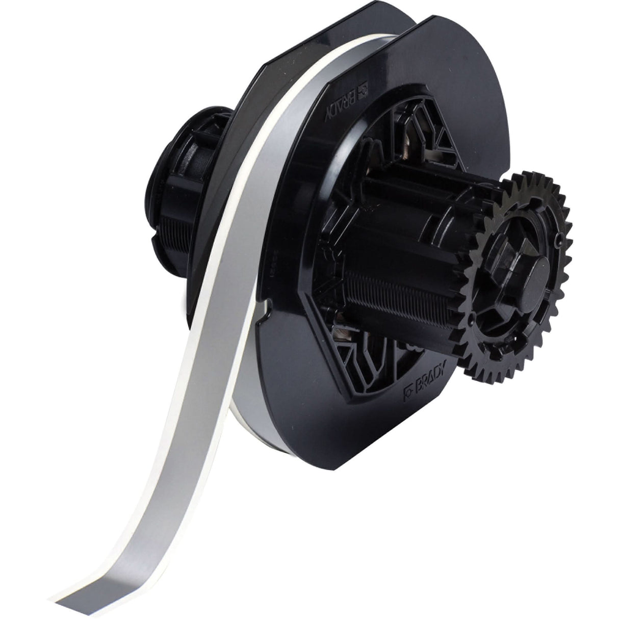 Printer Tape, Vinyl, Grey, 0.5" Width