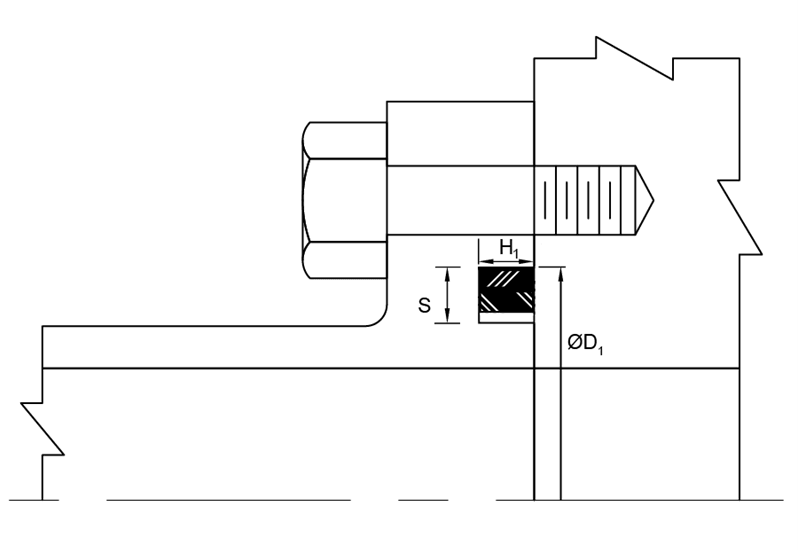 SFS-16 | SFS Split Flange Seal (SAE) 1" - Polyurethane