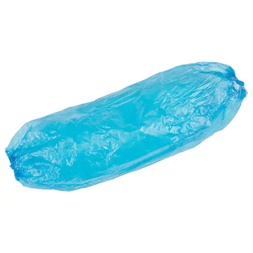 Disposable Sleeves, 18" long, Polyethylene, Blue