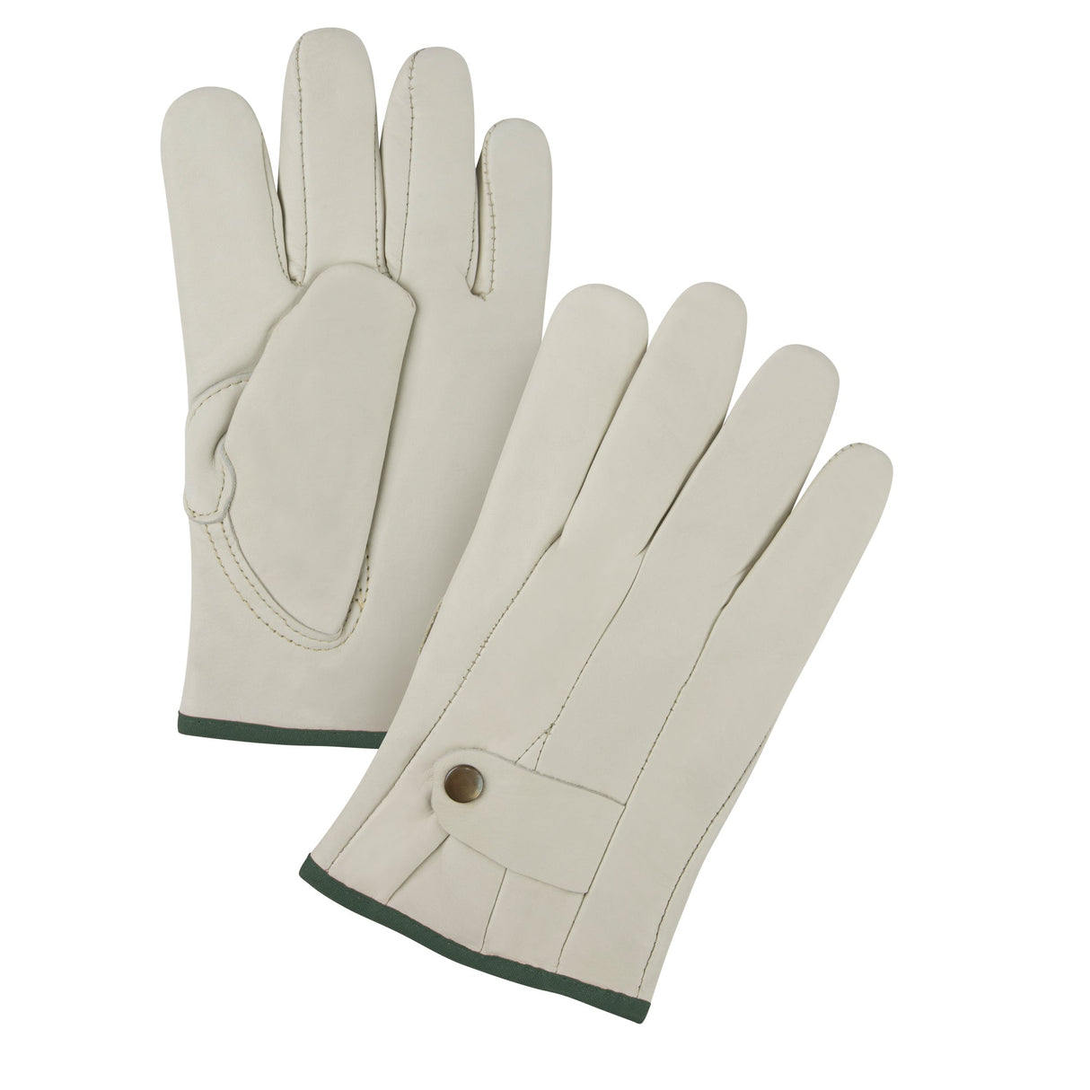 Premium Ropers Gloves, Medium, Grain Cowhide Palm