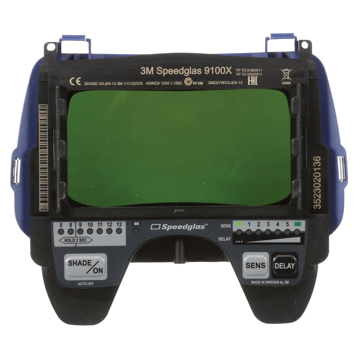 Speedglas™ Auto-Darkening Filter 9100X, 4-2/10"W x 2-1/10" H Viewing Area, For Use With Series 9100