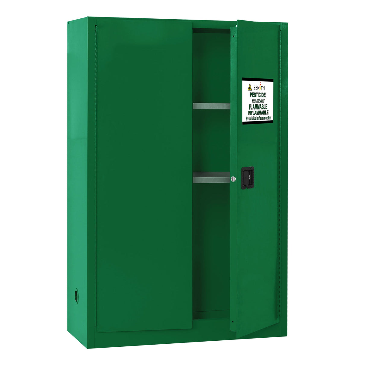 Pesticide Storage Cabinet, 45 gal., 65" H x 43" W x 18" D