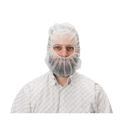 Disposable Hood, Polypropylene, White