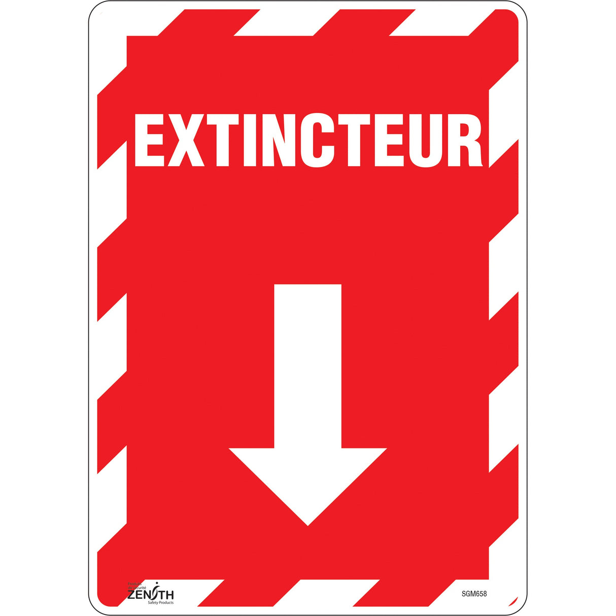 "Extincteur" Arrow Sign