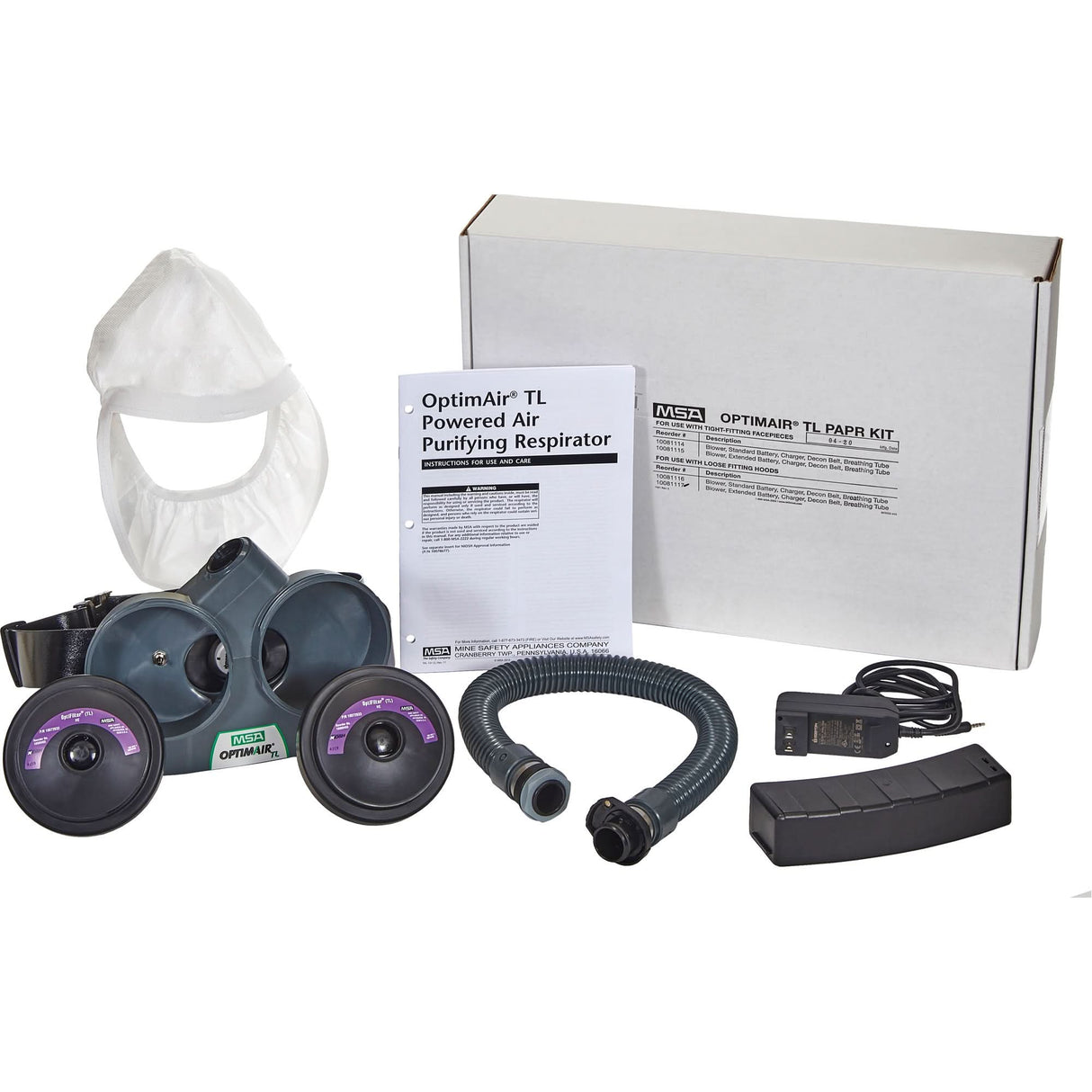 OptimAir® TL PAPR Response Kit, Headcover & Faceshield, Lithium-Ion Battery