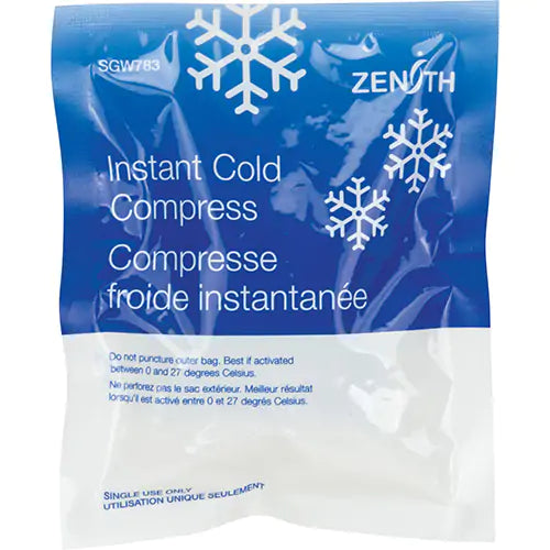 Instant Compress, Cold, Single Use, 5" x 6"