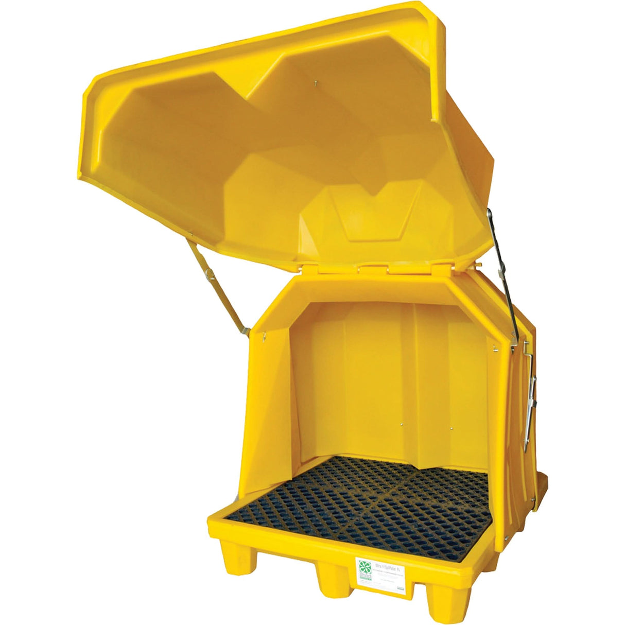 P2 Gull Wing Ultra-Hard Top Spill Pallet® without Drain, 63.5" L x 57" W x 30.5" H, 3000 lbs. Load Capacity