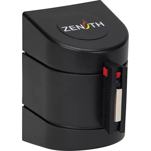 Magnetic Wall Mount Barrier with Magnetic Tape, Plastic, Magnetic Mount, 15', Black and Yellow Tape