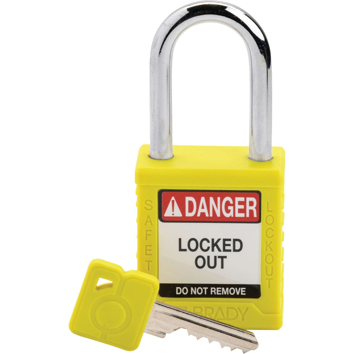 Compact Lockout Padlock, Safety Padlock, Keyed Different, Nylon, 1-1/2" Width