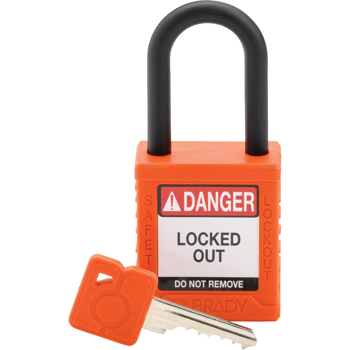 Standard Lockout Padlock, Safety Padlock, Keyed Different, Nylon, 1-1/2" Width