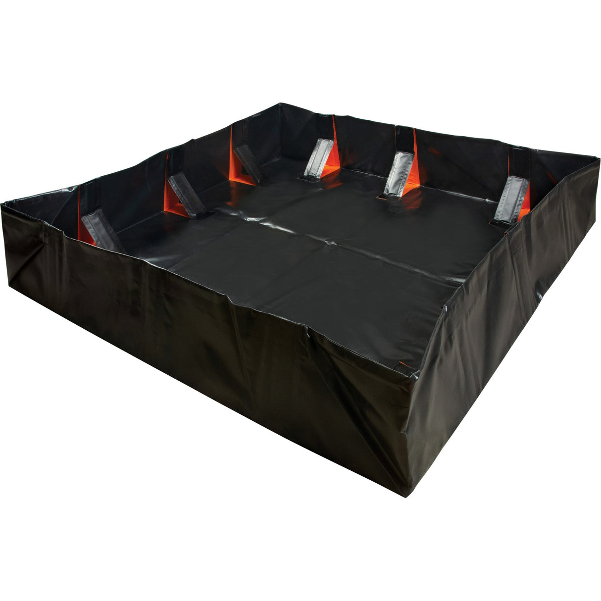 IBX Wall Pop-Up Berm, 1077 US gal. Capacity, 12' W x 12' L x 12" H, Snap-Up Bracket