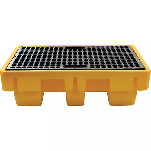 2-Drum Spill Pallet, 61 US gal. Spill Capacity, 51.5" x 36" x 15"