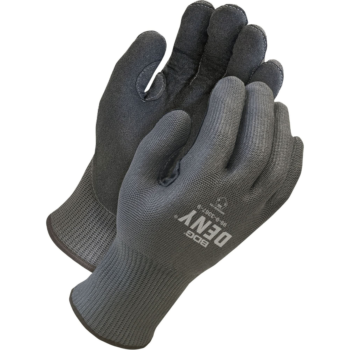 Deny® Lined Cut-Resistant Gloves, Size 7, 13 Gauge, HPPE/Microfibre Shell, ASTM ANSI Level A6