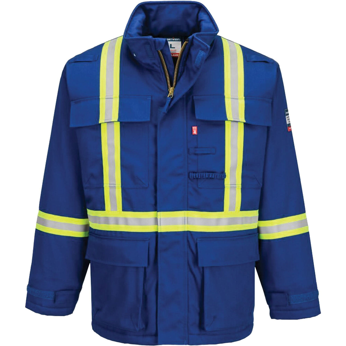 Bizflame® 88/12 Insulated Winter Parka, Blue, 6X-Large (Tall)