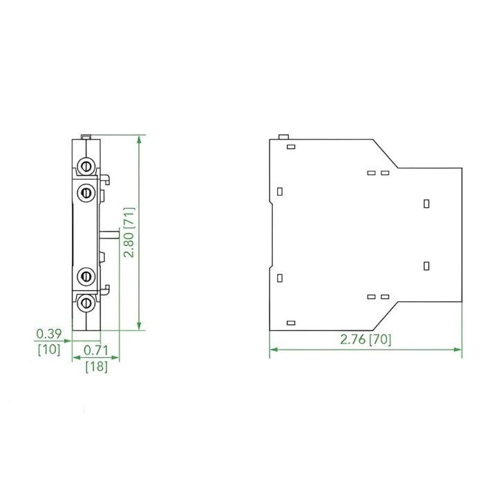 Side Mount NOARK® Auxiliary Contact 1NO+1NC & 09-95A | AXFA11