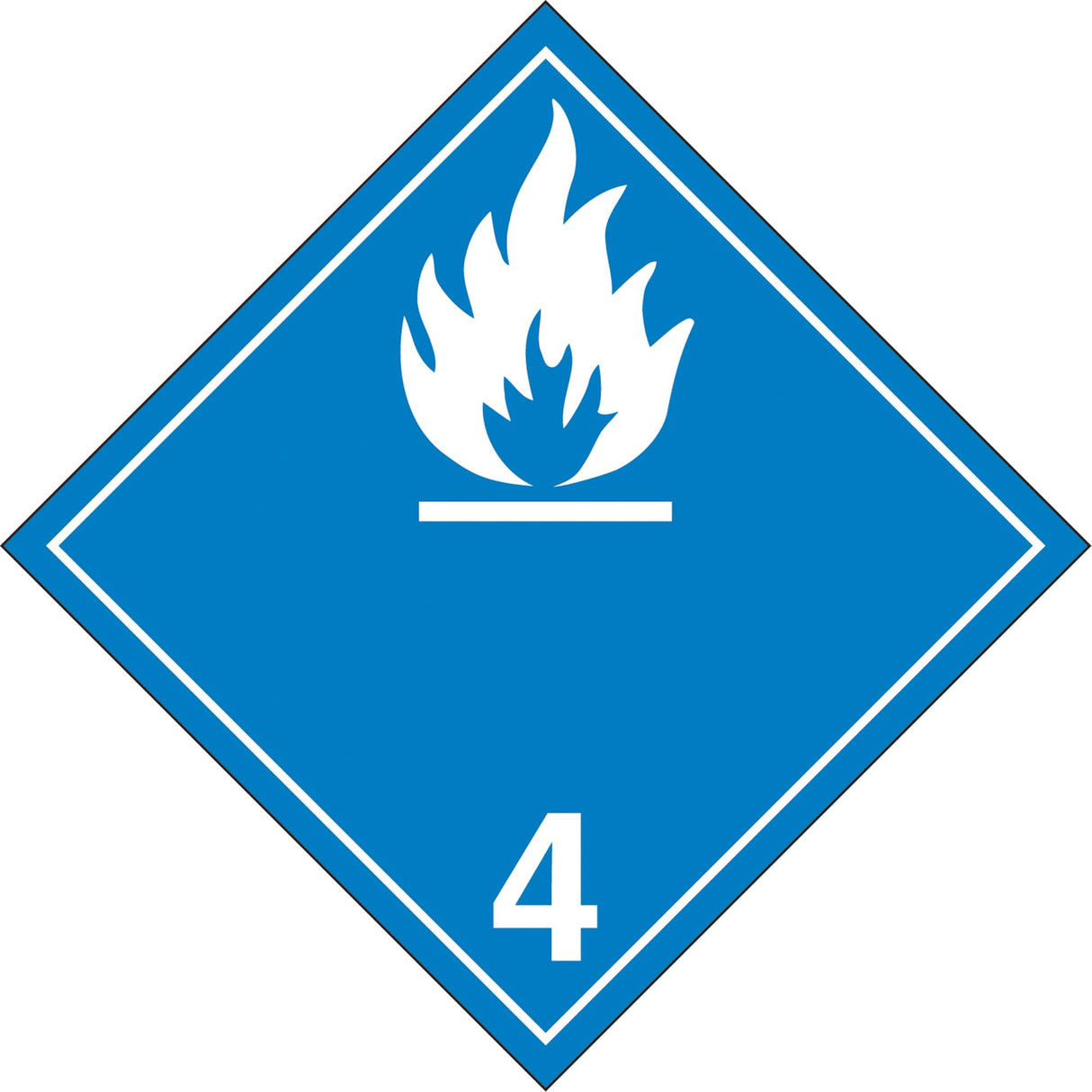 Water Reactive Substances TDG Placard, Tagboard