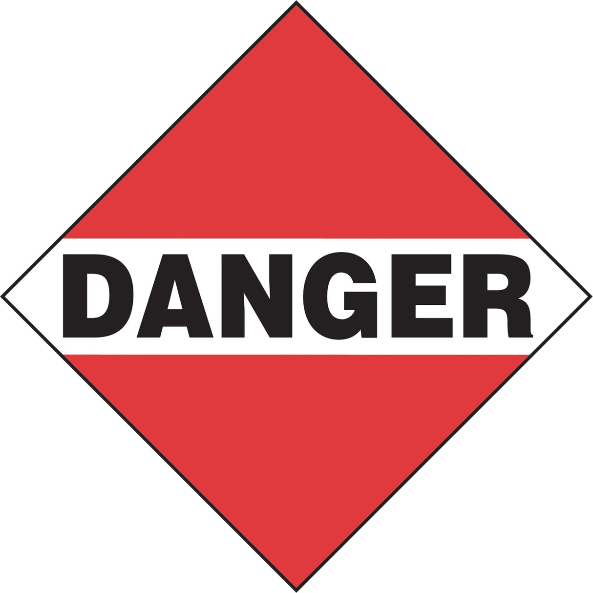 Danger Mixed Load TDG Placard, Aluminum