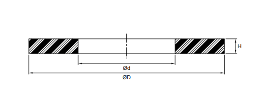 Solid Backup Ring 90mm x 100mm x 1.9mm - Teflon