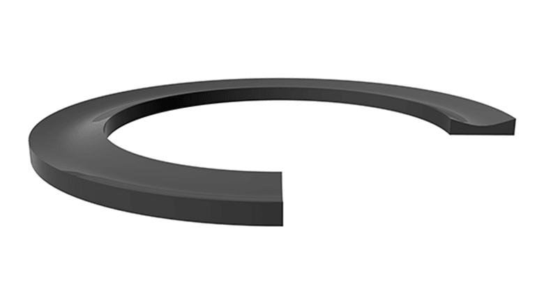 Solid Contoured Backup Ring 2.375" x 2.625" x 0.050" - Nitrile