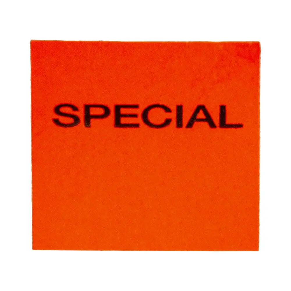 Etiquettes meto 29 x 28 mm. (rouge/special) poue eiqueteuse 1829.