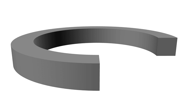 Square O-Ring 6-1/4" x 6-1/2" x 1/8" - Nitrile (70)