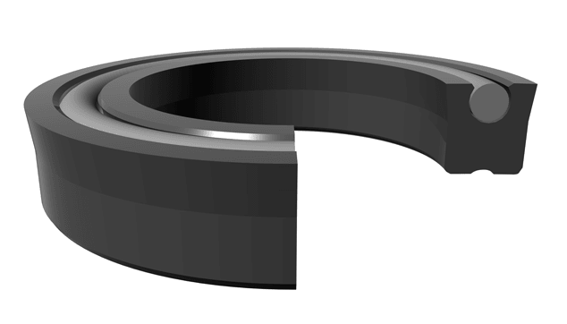 Standard Polypak® Rod/Piston U-Seal 2.750" x 3.750" x 0.500" - AU/NBR
